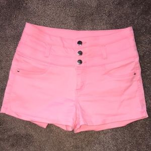 Light Pink High Waisted Shorts